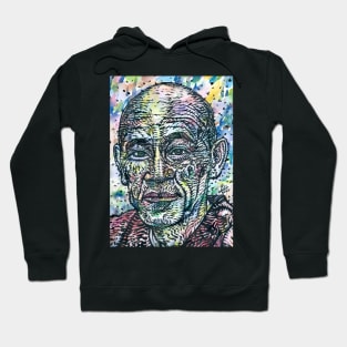 SHUNRYU SUZUKI watercolor and ink portrait Hoodie